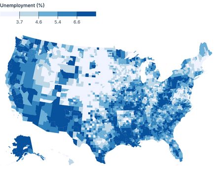 US choropleth map